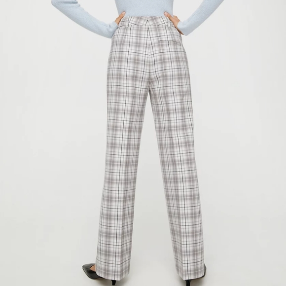 Aritzia Babaton Francesca Check Pant size 2 - Picture 3 of 5